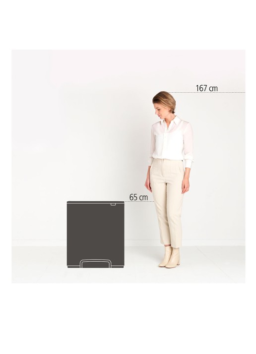 Brabantia Bo  pedaalemmer 2 x 30 liter - detail 4 zilver
