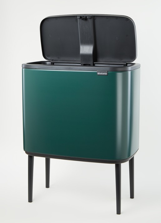Brabantia Bo pedaalemmer 30 liter - voorkant 4 donkergroen
