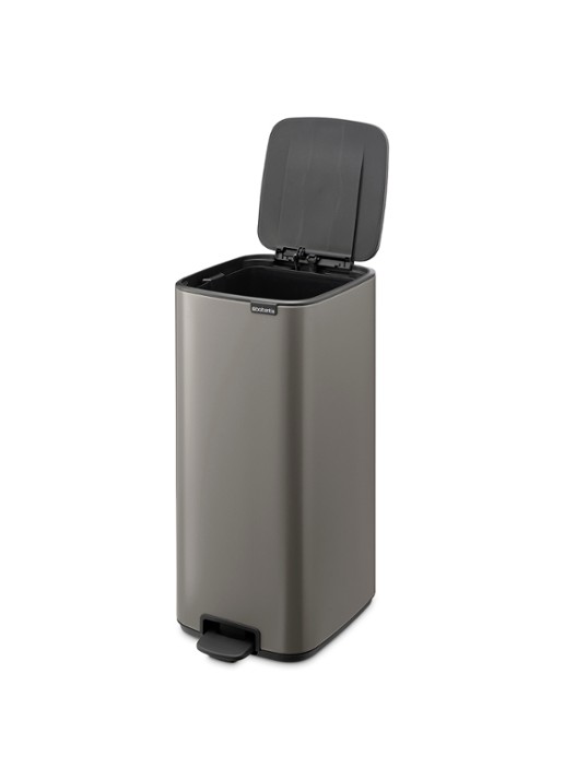 Brabantia Bo pedaalemmer 30 liter - achterkant 3 grijs