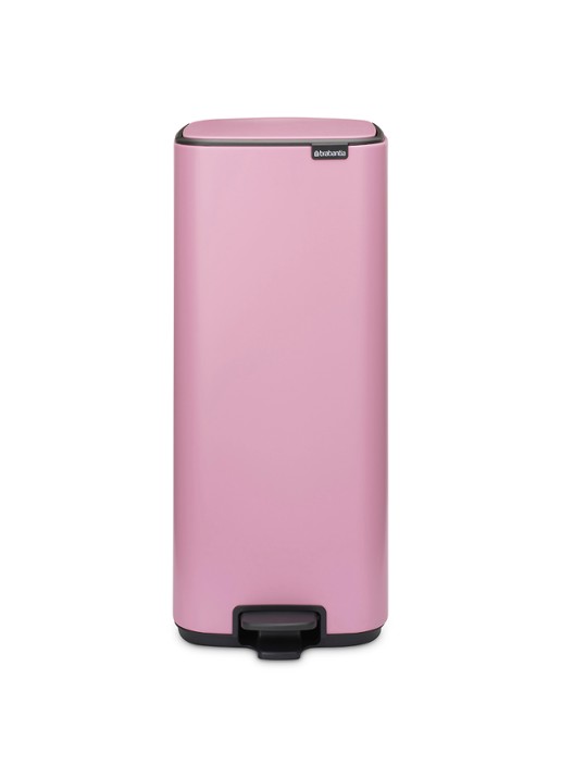 Brabantia Bo pedaalemmer 30 liter - voorkant 8 donkerroze