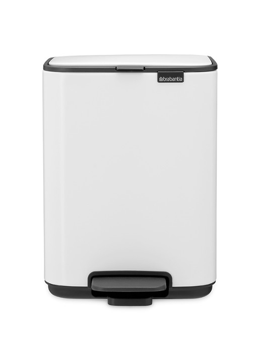 Brabantia Bo pedaalemmer 4 liter  - voorkant 2 wit