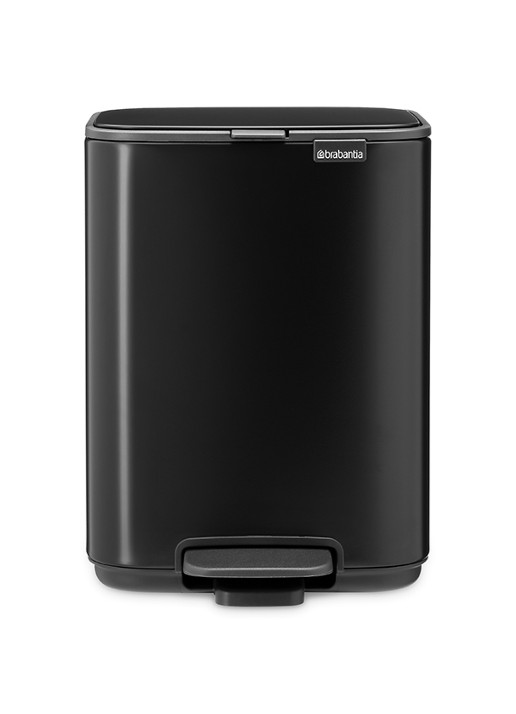 Brabantia Bo pedaalemmer 4 liter  - voorkant 2 zwart