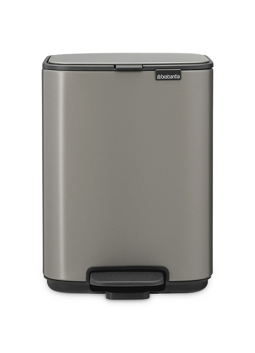 Brabantia Bo pedaalemmer 4 liter  - voorkant 3 grijs