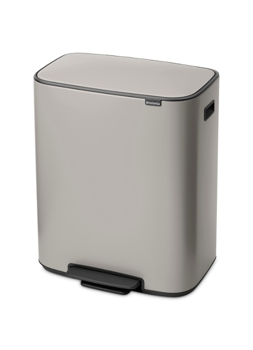 Brabantia Bo pedaalemmer 60 liter - achterkant 6 middengrijs