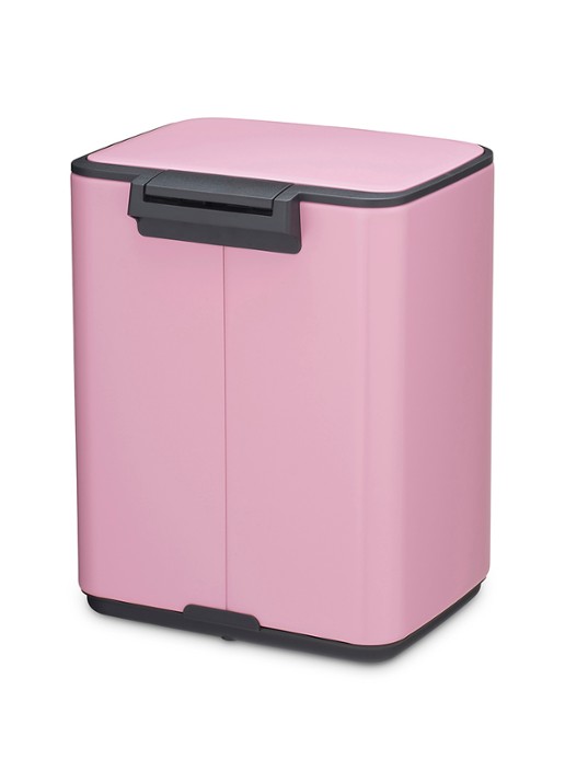 Brabantia Bo pedaalemmer 7 liter - achterkant donkerroze