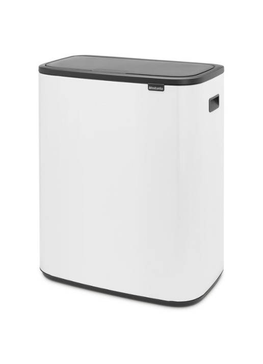 Brabantia Bo Touch Bin  duo prullenbak met deksel  2 x 30 liter - detail 3 wit