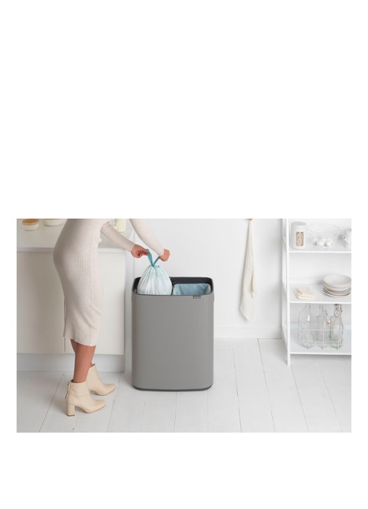Brabantia Bo Touch Bin  duo prullenbak met deksel  2 x 30 liter - detail 6 grijs