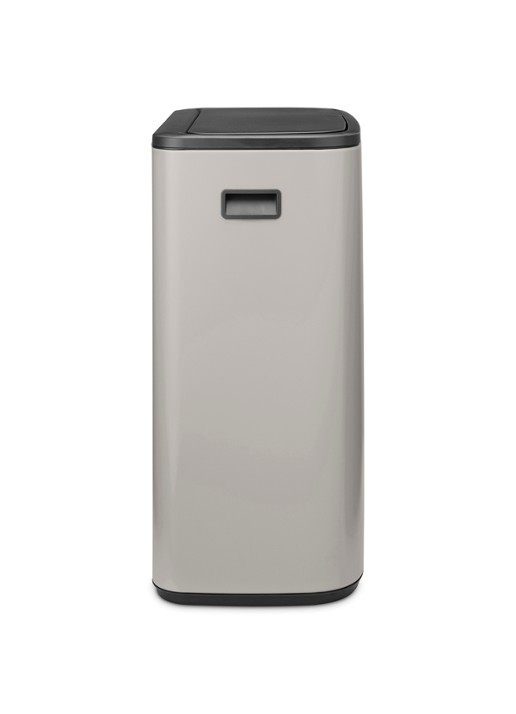 Brabantia Bo Touch Bin prullenbak 2 x 30 liter - achterkant 3 middengrijs