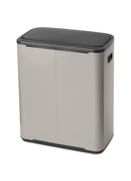 Brabantia Bo Touch Bin prullenbak 2 x 30 liter - detail 4 middengrijs