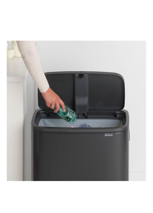 Brabantia Bo Touch Bin prullenbak met deksel 60 liter - detail 4 zwart
