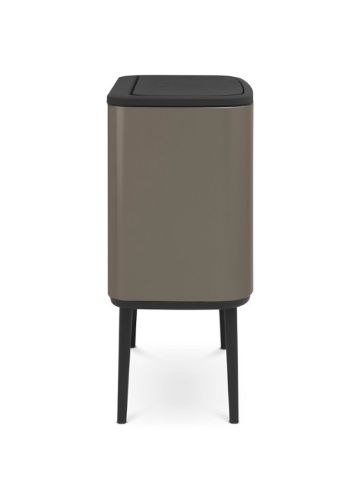 Brabantia Bo Touch Bin recyling duo prullenbak met deksel op pootjes 11 + 23 liter - detail 7 middengrijs