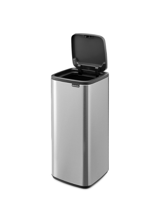 Brabantia Bo touch prullenbak 30 liter - achterkant 8 zilver