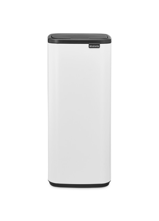 Brabantia Bo touch prullenbak 30 liter - voorkant 2 wit