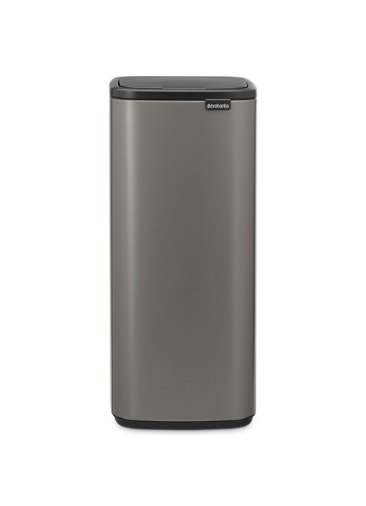 Brabantia Bo touch prullenbak 30 liter - voorkant 8 grijs