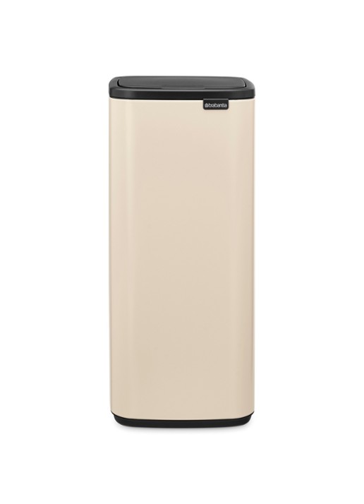 Brabantia Bo touch prullenbak 30 liter - voorkant 7 beige