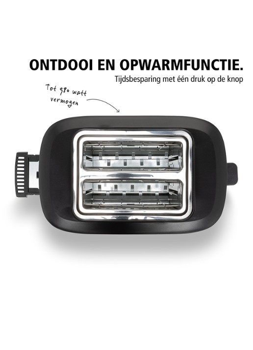 Brabantia Broodrooster BBEK1027 - achterkant 8 zwart