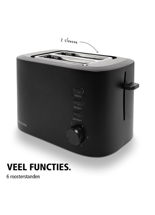 Brabantia Broodrooster BBEK1027 - detail 4 zwart