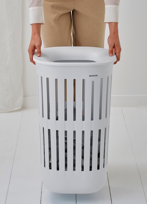 Brabantia Collect-It wasmand 55 liter set van 2 - achterkant wit