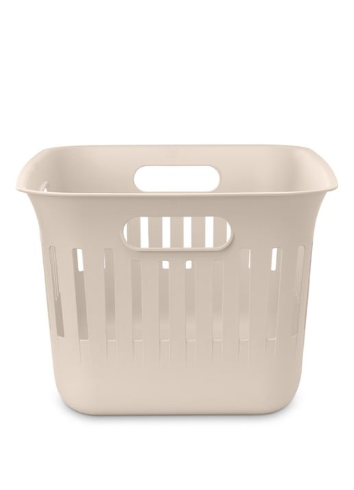 Brabantia Collect-It wasmand met deksel 40 liter set van 2 - achterkant 6 beige
