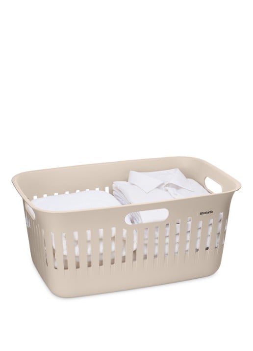 Brabantia Collect-It wasmand met deksel 40 liter set van 2 - detail beige