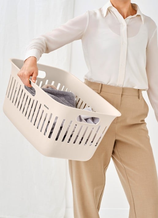Brabantia Collect-It wasmand met deksel 40 liter set van 2 - detail 3 beige