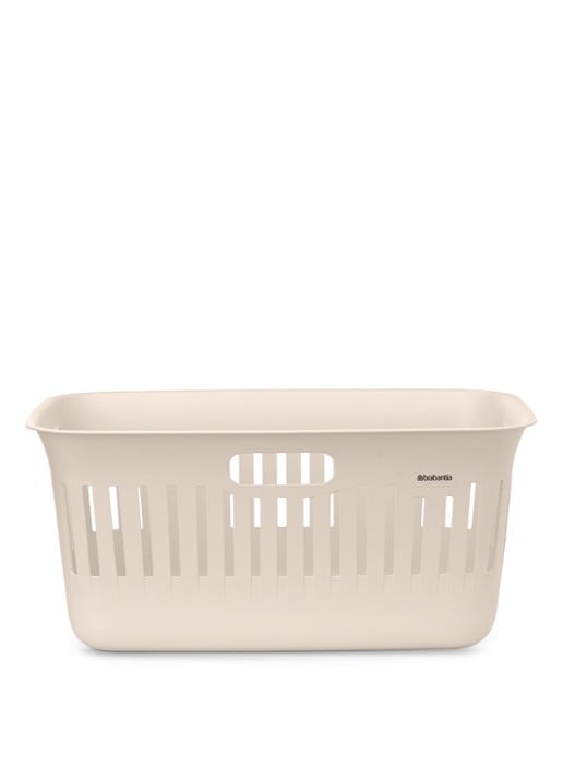 Brabantia Collect-It wasmand met deksel 40 liter set van 2 - voorkant 8 beige