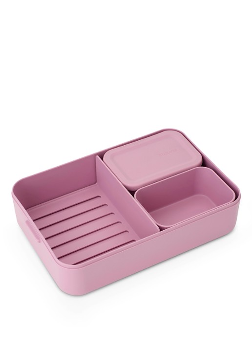 Brabantia Make & Take bento lunchbox/broodtrommel - detail 4 donkerroze