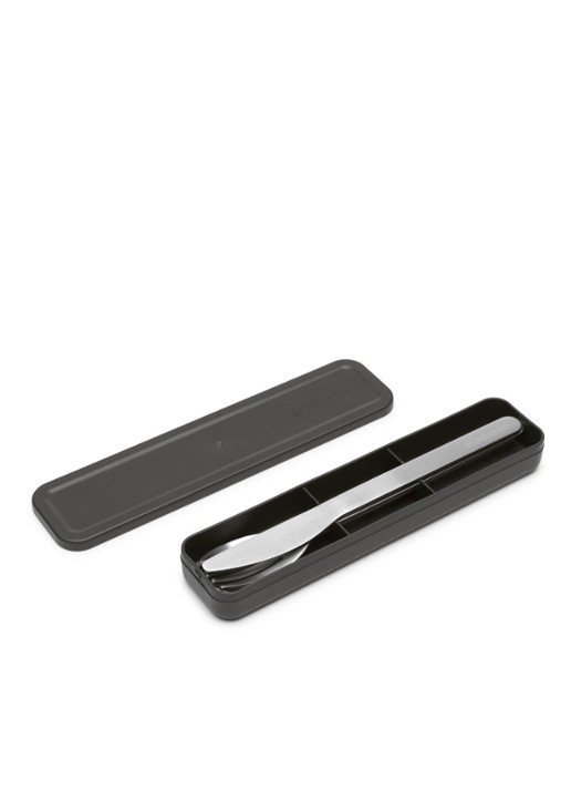Brabantia Make & Take bestekset in houder 3-delig - voorkant 6 zwart