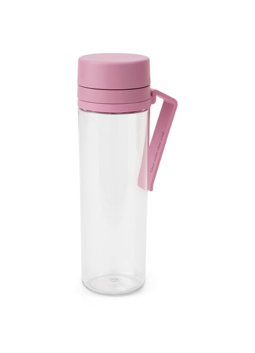 Brabantia Make & Take drinkfles met fruitfilter 50 cl  - voorkant 8 donkerroze