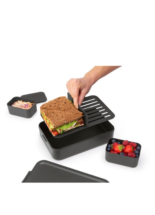 Brabantia Make & Take large lunchbox  - detail 5 donkergrijs