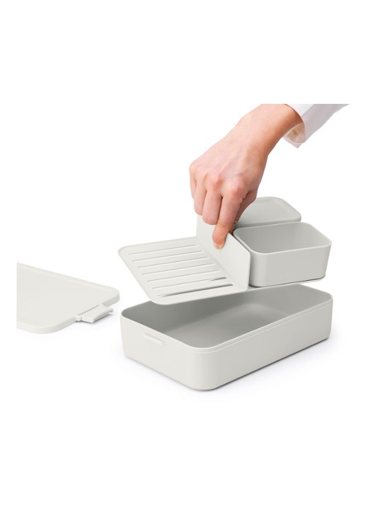 Brabantia Make & Take large lunchbox  - detail 5 lichtgrijs