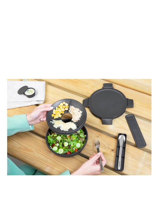 Brabantia Make & Take lunchbox 1,3 liter - detail 3 donkergrijs