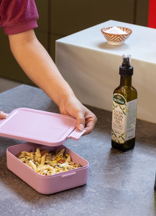 Brabantia Make & Take medium lunchbox - detail 2 donkerroze