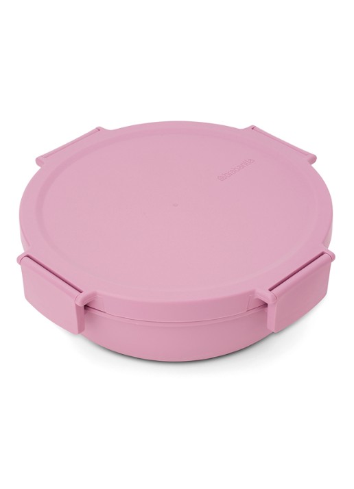 Brabantia Make & Take Salade Lunchbox To Go 1,3 liter - voorkant 6 donkerroze