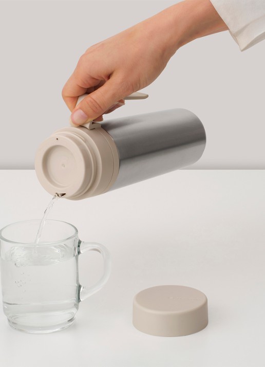 Brabantia Make & Take thermosfles 500 ml  - detail 4 beige