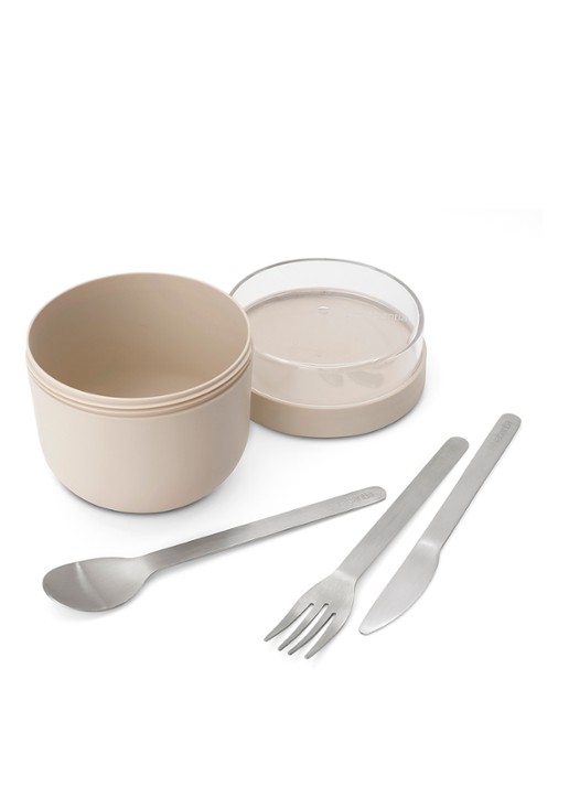 Brabantia Make & Take Yoghurt Beker To Go 500 ml - achterkant beige