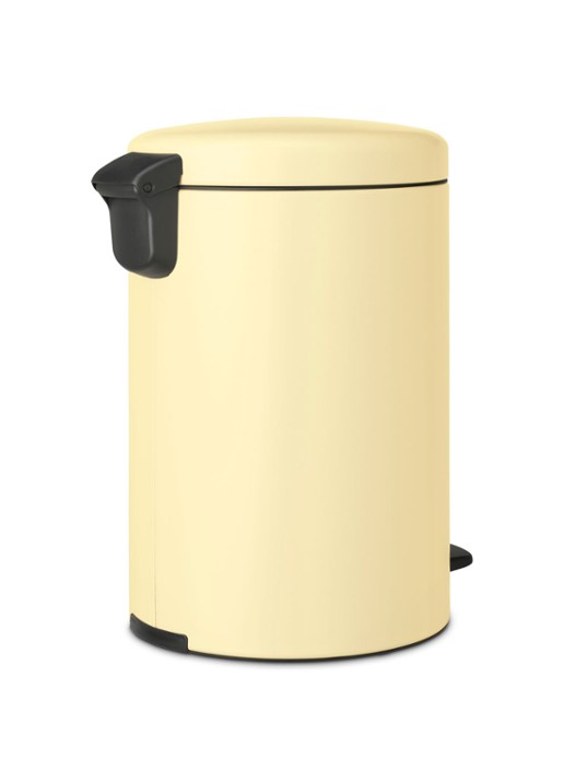 Brabantia NewIcon pedaalemmer 20 liter - achterkant lichtgeel