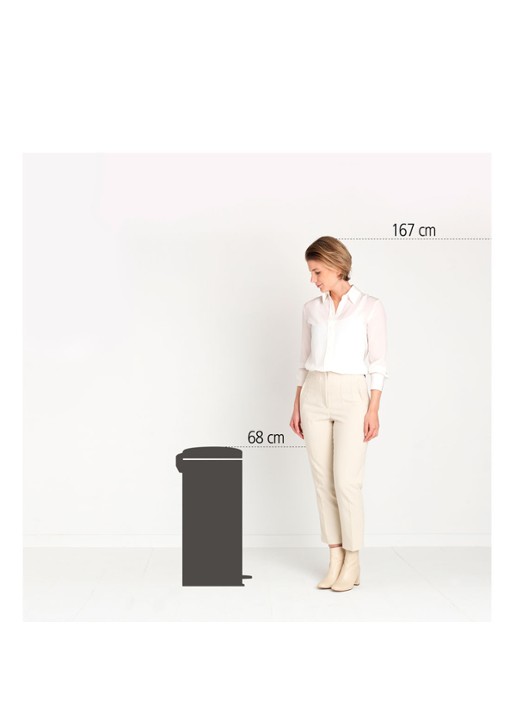 Brabantia NewIcon pedaalemmer 30 liter - detail 3 donkergroen