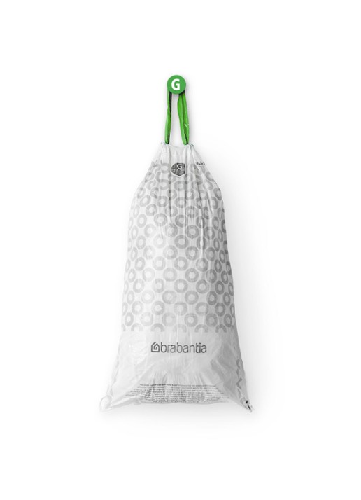 Brabantia Perfect Fit vuilniszak code G 23 - 30 liter 6 x 20 stuks - detail 4 wit
