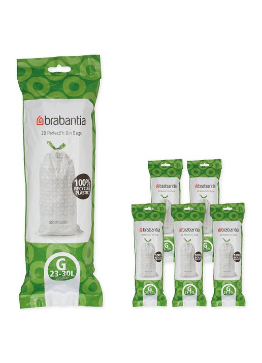 Brabantia Perfect Fit vuilniszak code G 23 - 30 liter 6 x 20 stuks