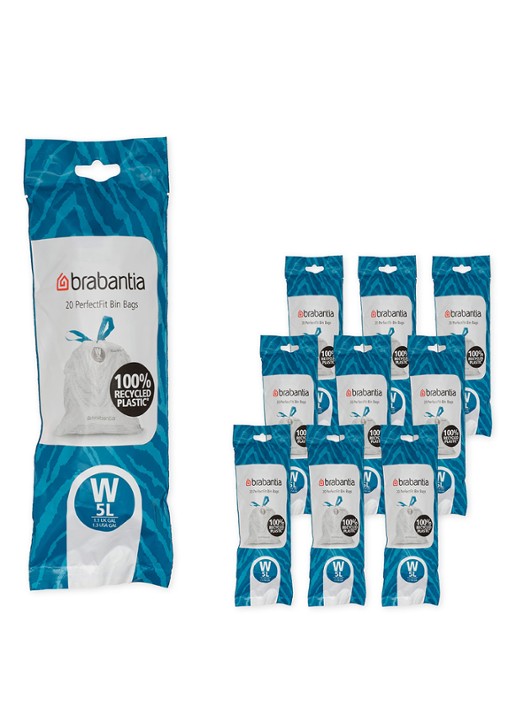 Brabantia PerfectFit vuilniszak 5 liter set van 10