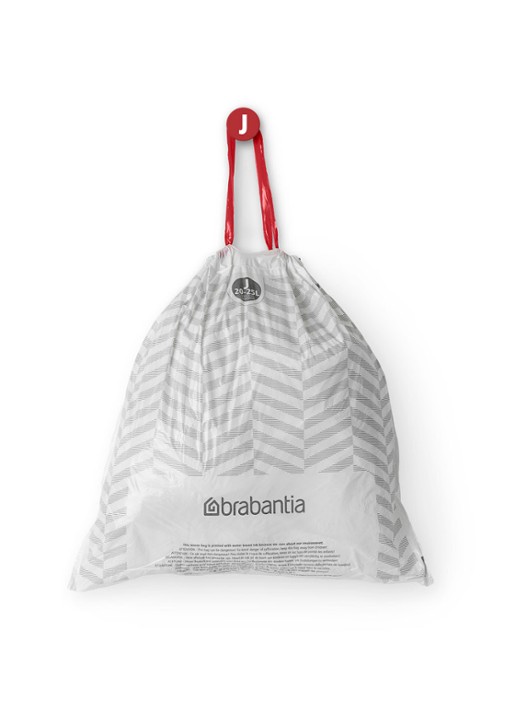 Brabantia PerfectFit vuilniszak code J 20 - 25 liter 6 x 20 stuks - detail 6 wit