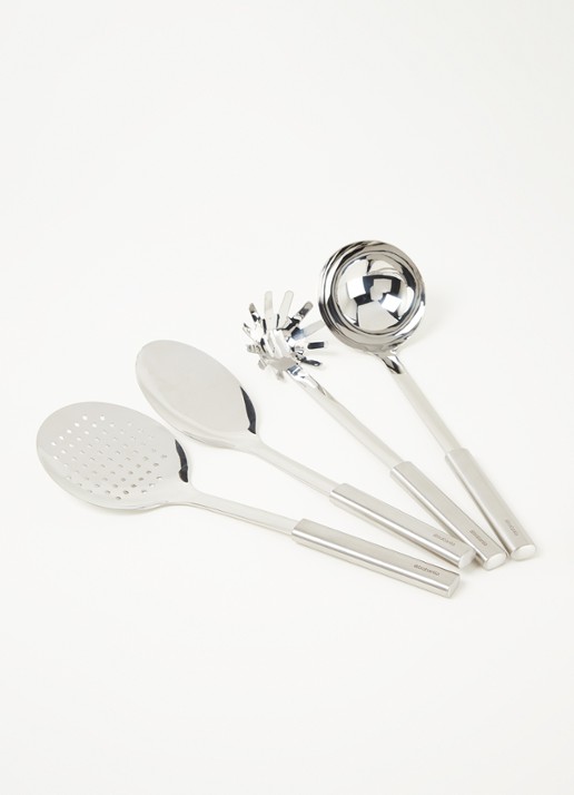 Brabantia Profile keukengereiset 4-delig - voorkant 2 zilver