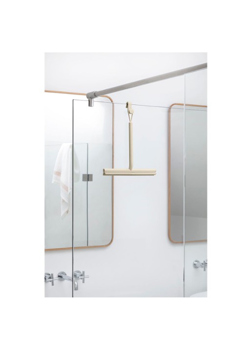Brabantia ReNew douchewisser met deurhaak - voorkant 2 beige