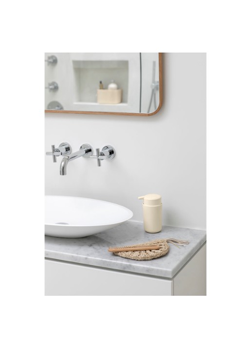 Brabantia ReNew zeepdispenser 250 ml - voorkant 5 beige