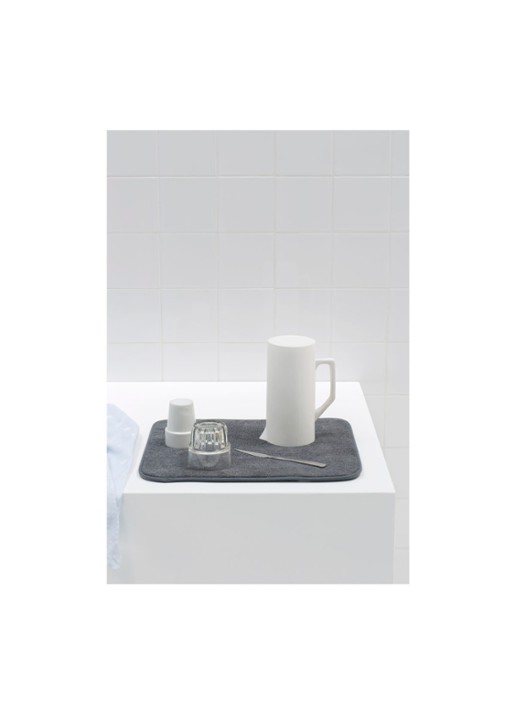 Brabantia SinkSide afdruipmat van microvezel - voorkant 2 donkergrijs