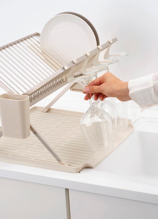 Brabantia SinkSide afdruiprek met bestekhouder - detail 3 beige