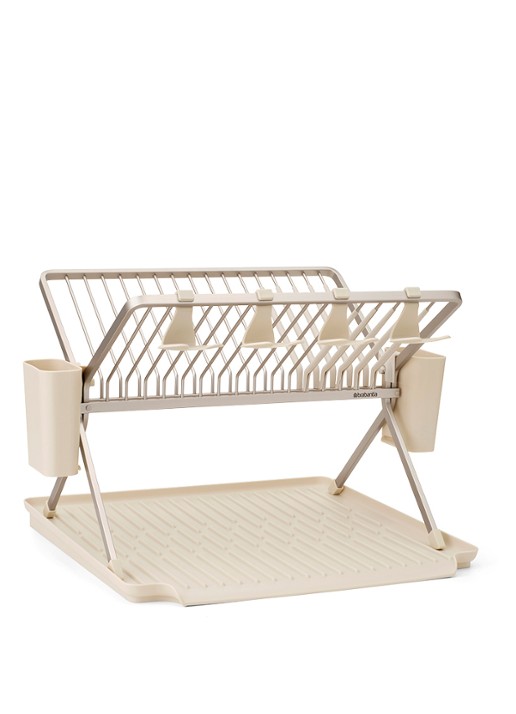 Brabantia SinkSide afdruiprek met bestekhouder - voorkant 8 beige