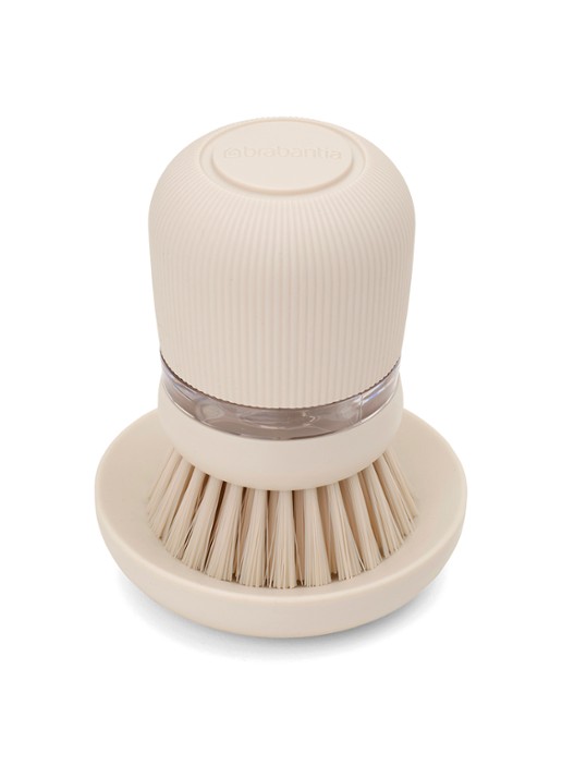 Brabantia SinkSide afwasborstel met zeepdispenser - voorkant 2 beige