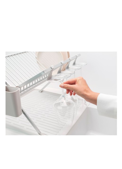 Brabantia SinkSide inklapbaar afdruiprek 42 x 51 cm - achterkant 3 lichtgrijs